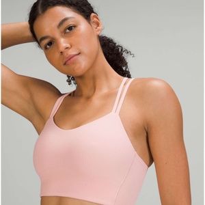 Lululemon Like a Cloud Ribbed Longline Bra *Light Support, B/C Cup Dew Pink